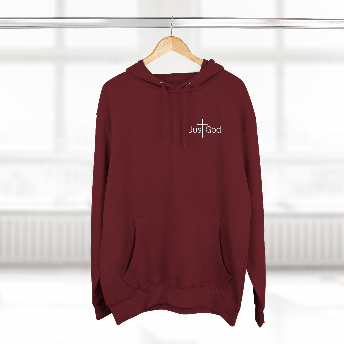 Just God. Believe • Endure • Overcome | Unisex Fleece-Lined Hoodie