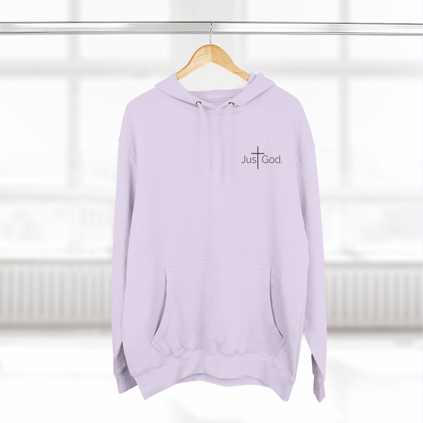 Just God. Believe • Endure • Overcome | Unisex Fleece-Lined Hoodie - Light Colors