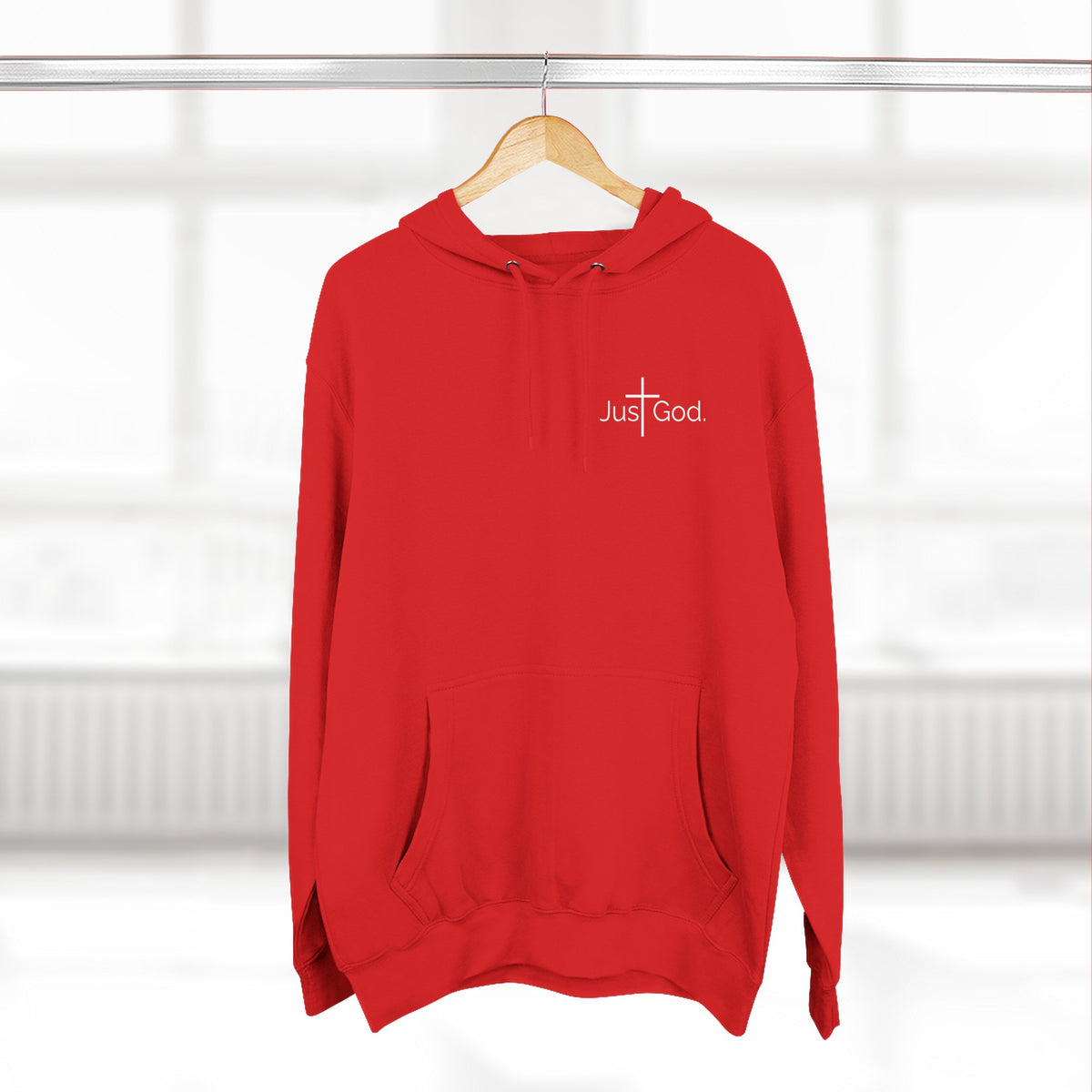 Just God. Believe • Endure • Overcome | Unisex Fleece-Lined Hoodie