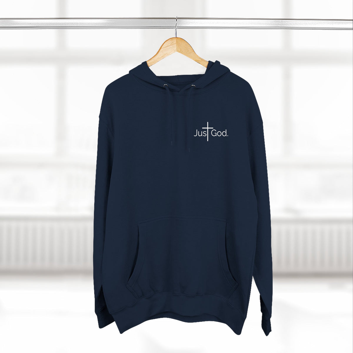 Just God. Believe • Endure • Overcome | Unisex Fleece-Lined Hoodie