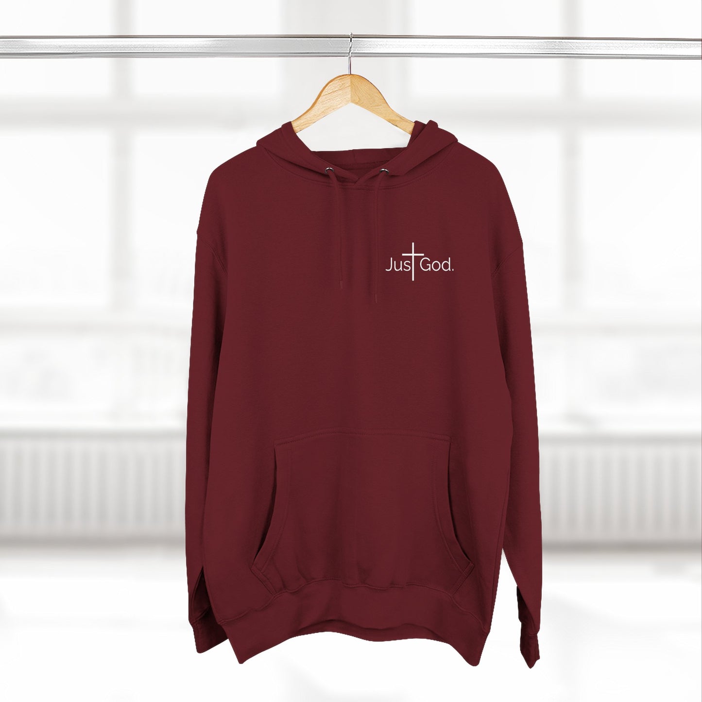 Just God. Believe • Endure • Overcome | Unisex Fleece-Lined Hoodie