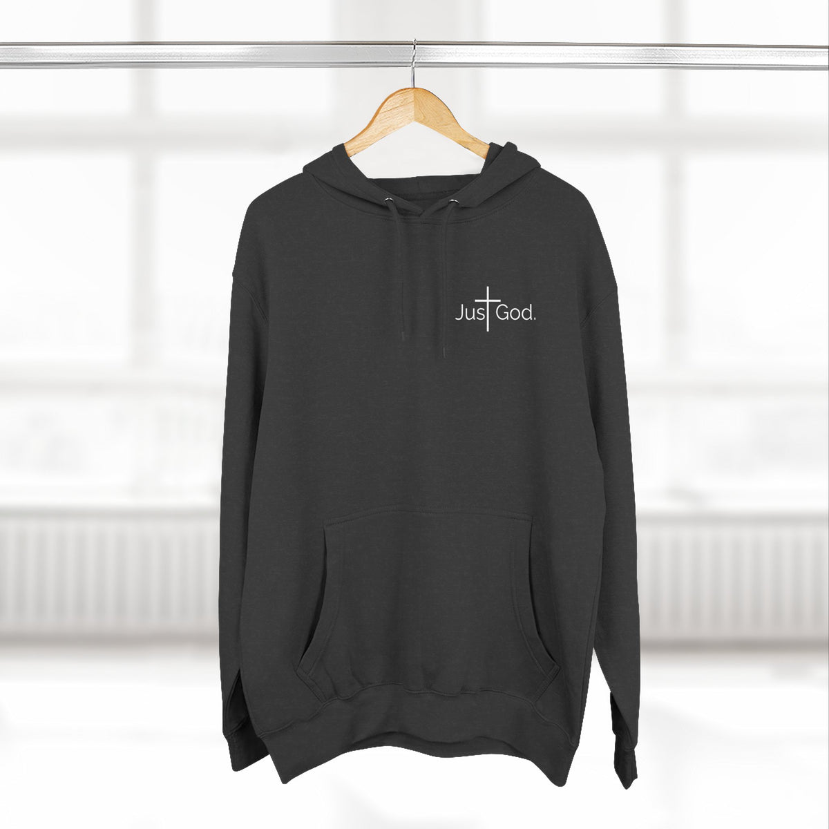 Just God. Believe • Endure • Overcome | Unisex Fleece-Lined Hoodie