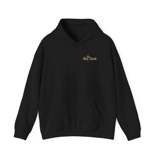 Faith-Inspired Unisex Hoodie – But God. Design with ‘Faith • Strength • Purpose’ Message