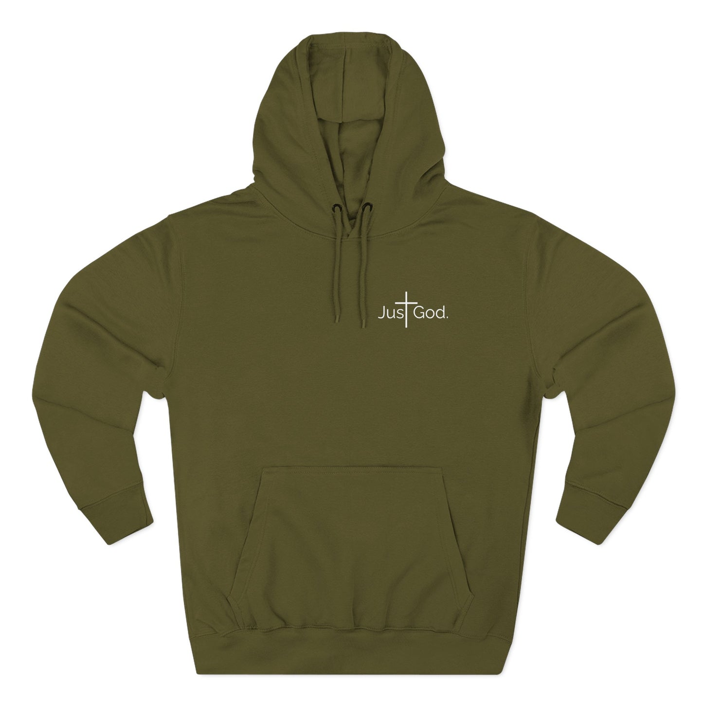 Just God. Believe • Endure • Overcome | Unisex Fleece-Lined Hoodie