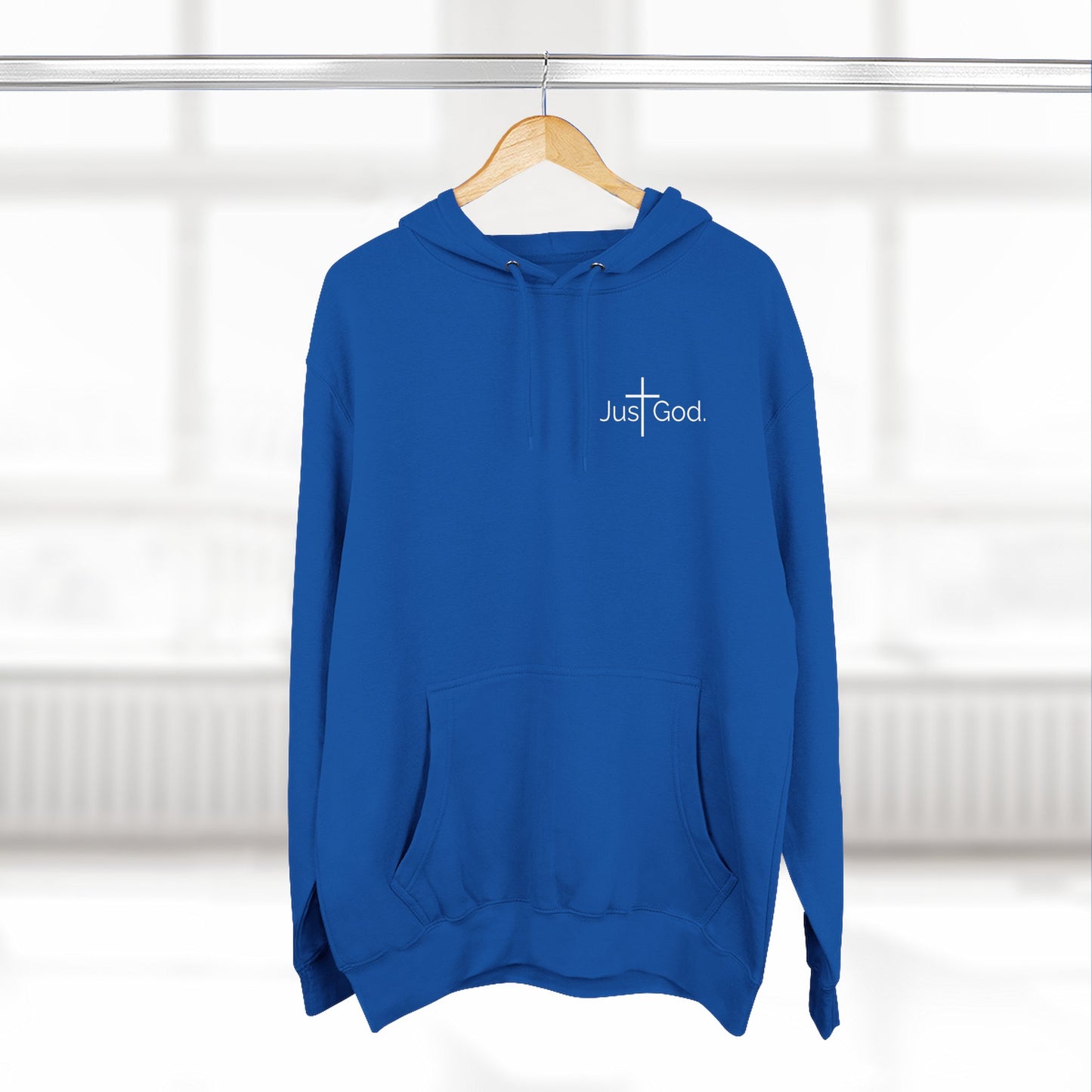 Just God. Believe • Endure • Overcome | Unisex Fleece-Lined Hoodie